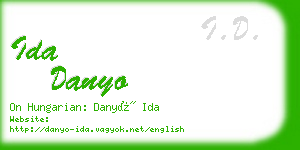 ida danyo business card